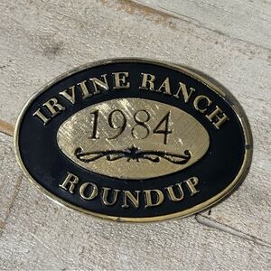 Vintage Irvine Ranch Roundup 1984 Belt Buckle